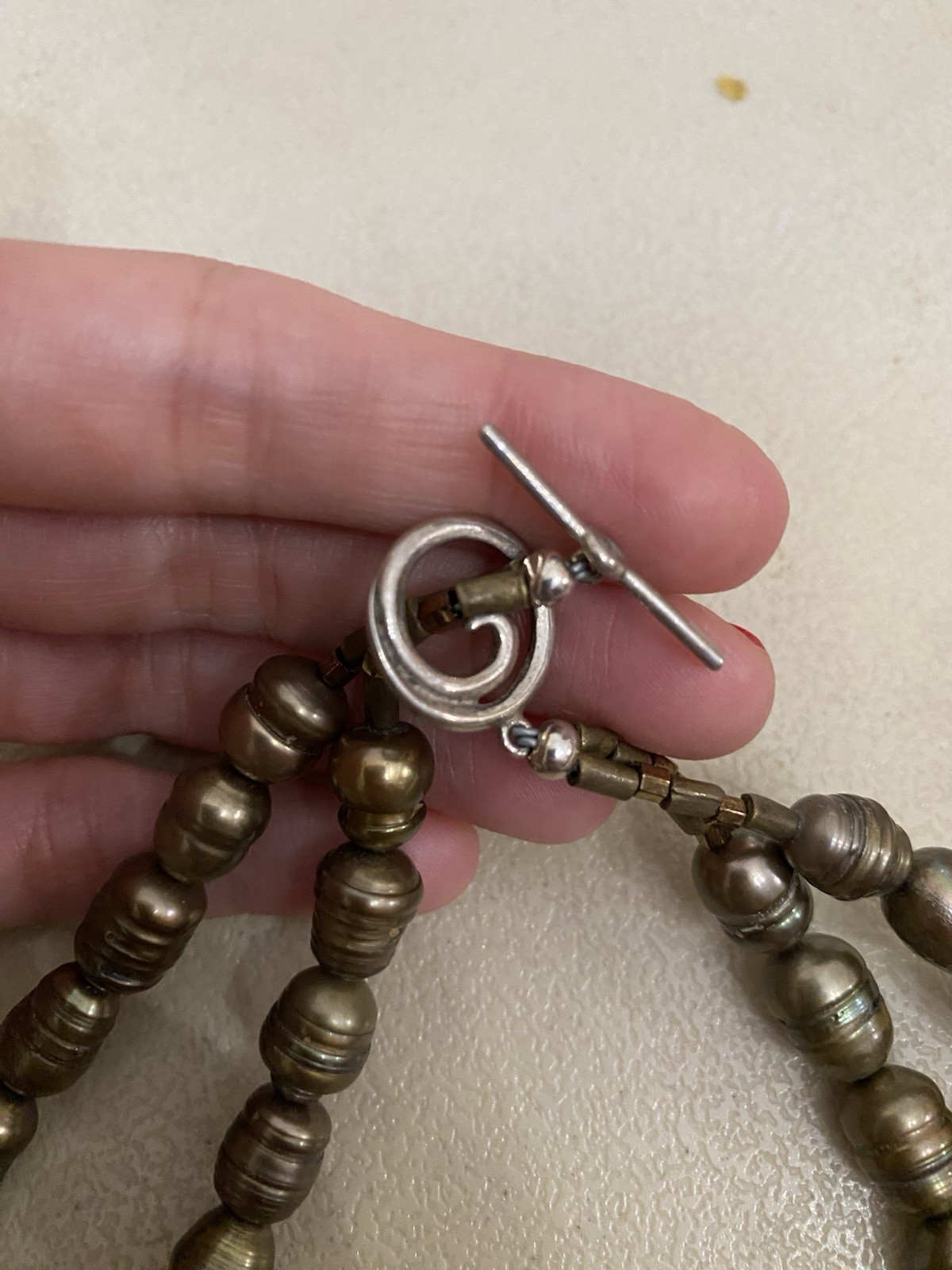 14k and 925 pearls lot