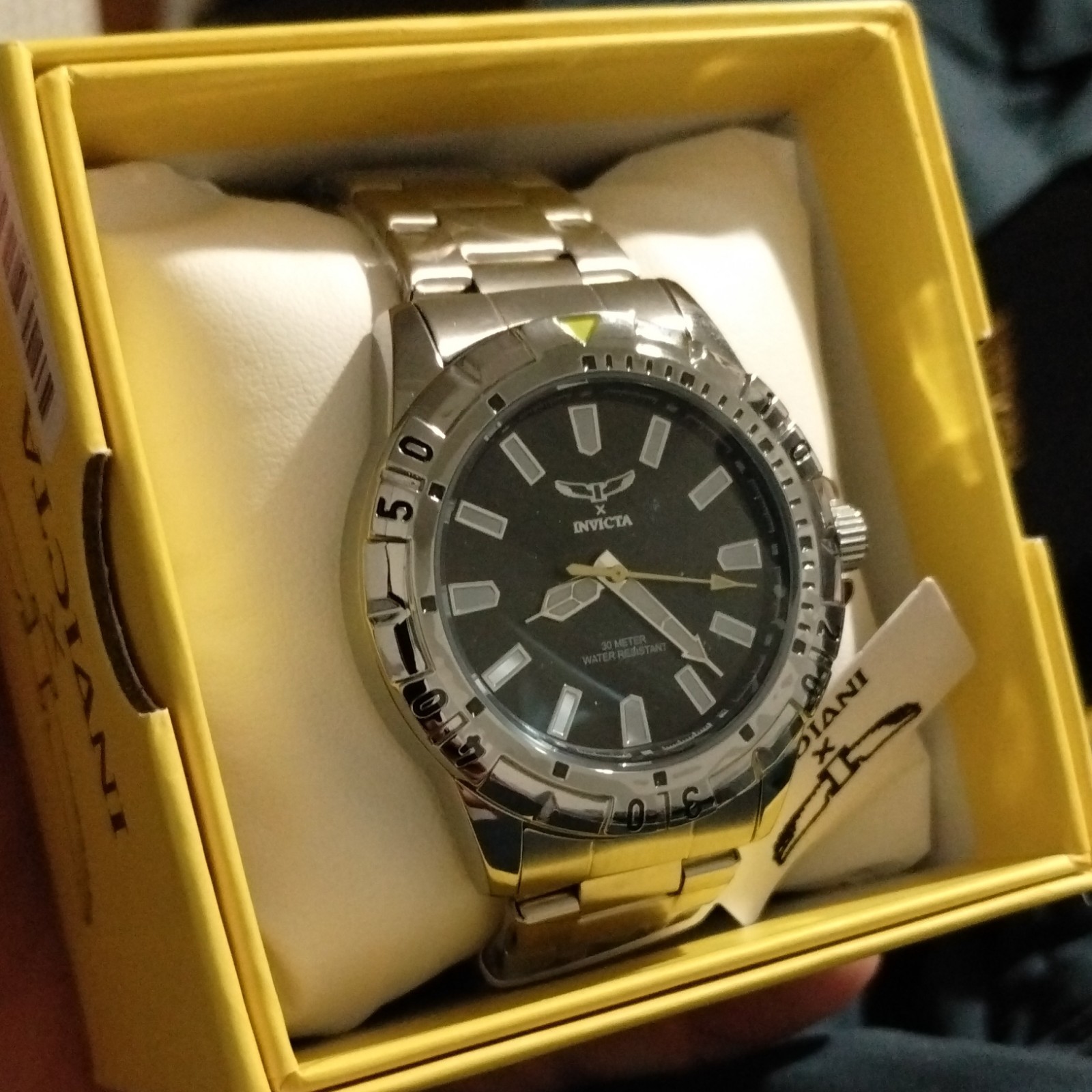 Invicta Specialty I Men’s Black Dial 42mm Stainless Watch 30m w/ Box