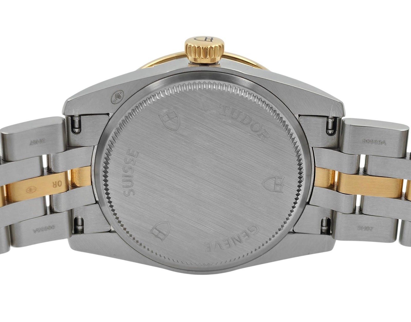 Tudor Glamour 53023 Champagne Factory Diamond Bezel Dial Gold Steel 31MM Ladies