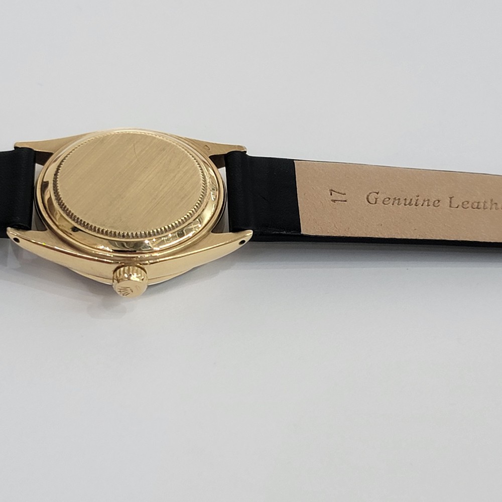 Rolex Ref 6624 Oyster Date 18k Solid Gold Midsize 30mm 1960s Automatic RA456C