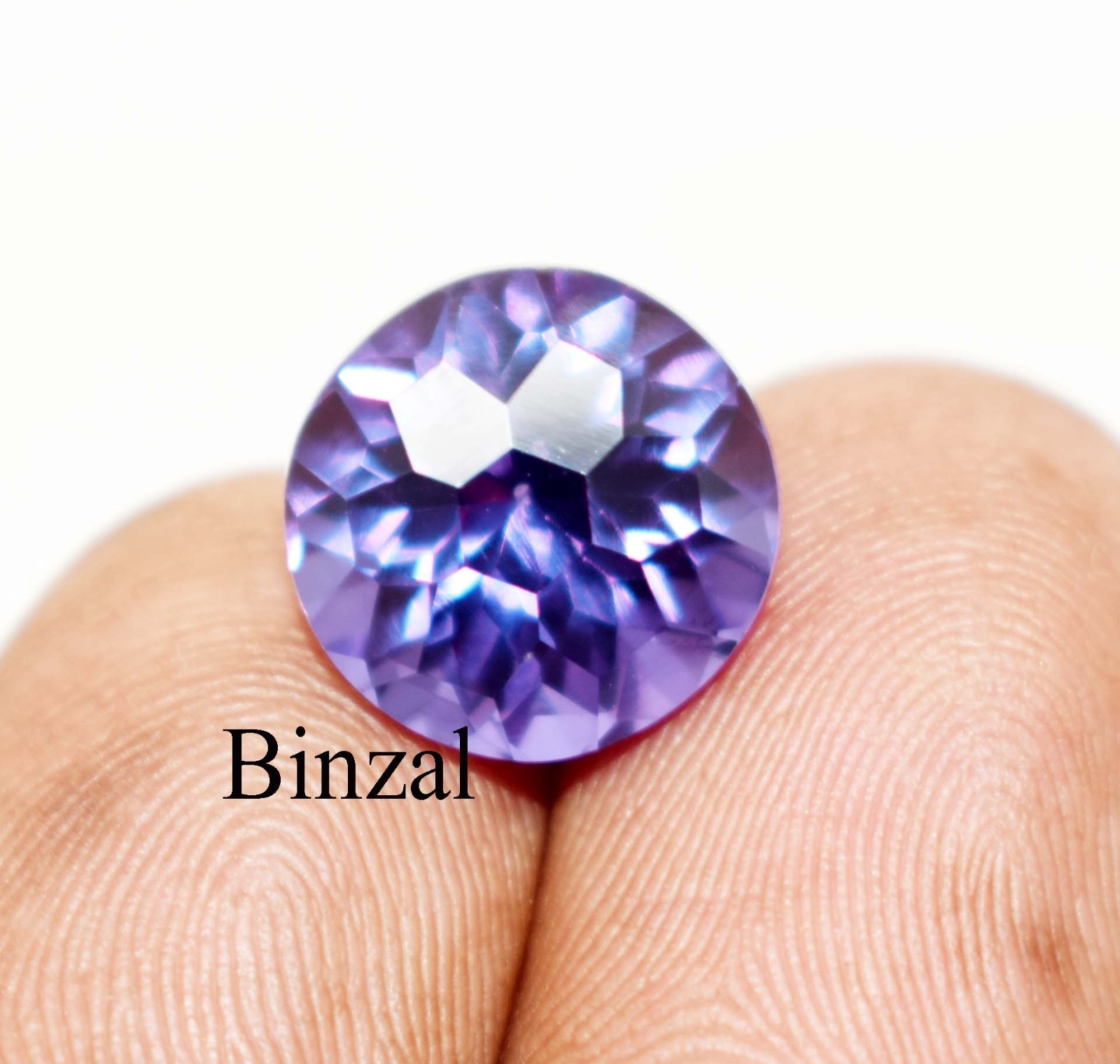 Rare Round Alexandrite Gemstone 10–12 Ct Color Changing Excellent Cut Loose Gem
