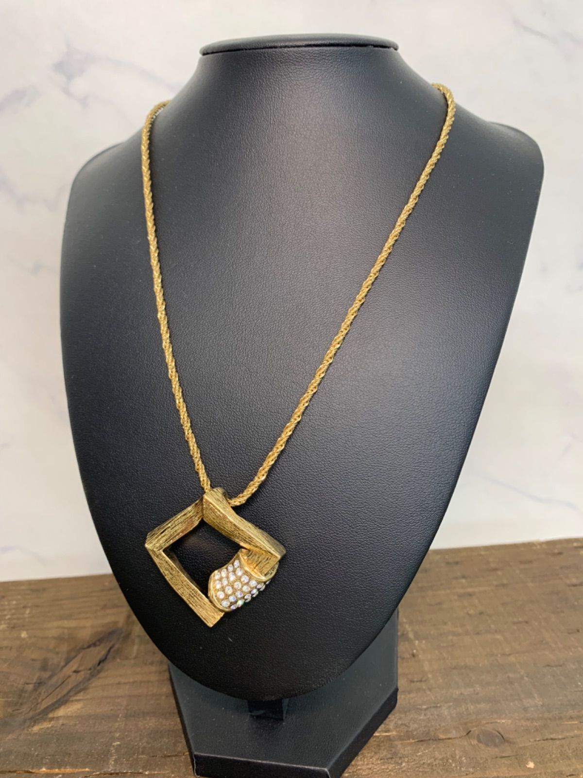 Yves Saint Laurent YSL Necklace Logo Gold Women’s Accessories 25.5cm