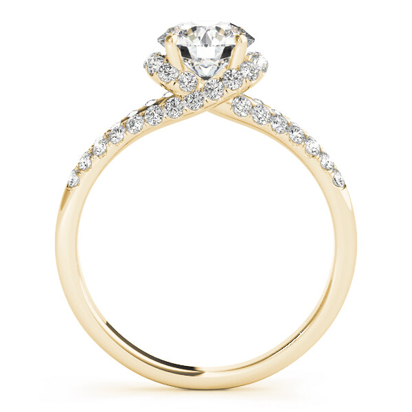 1.35 Ct Round Simulated Diamond Engagement Ring 14K Solid Yellow Gold Size 8.5