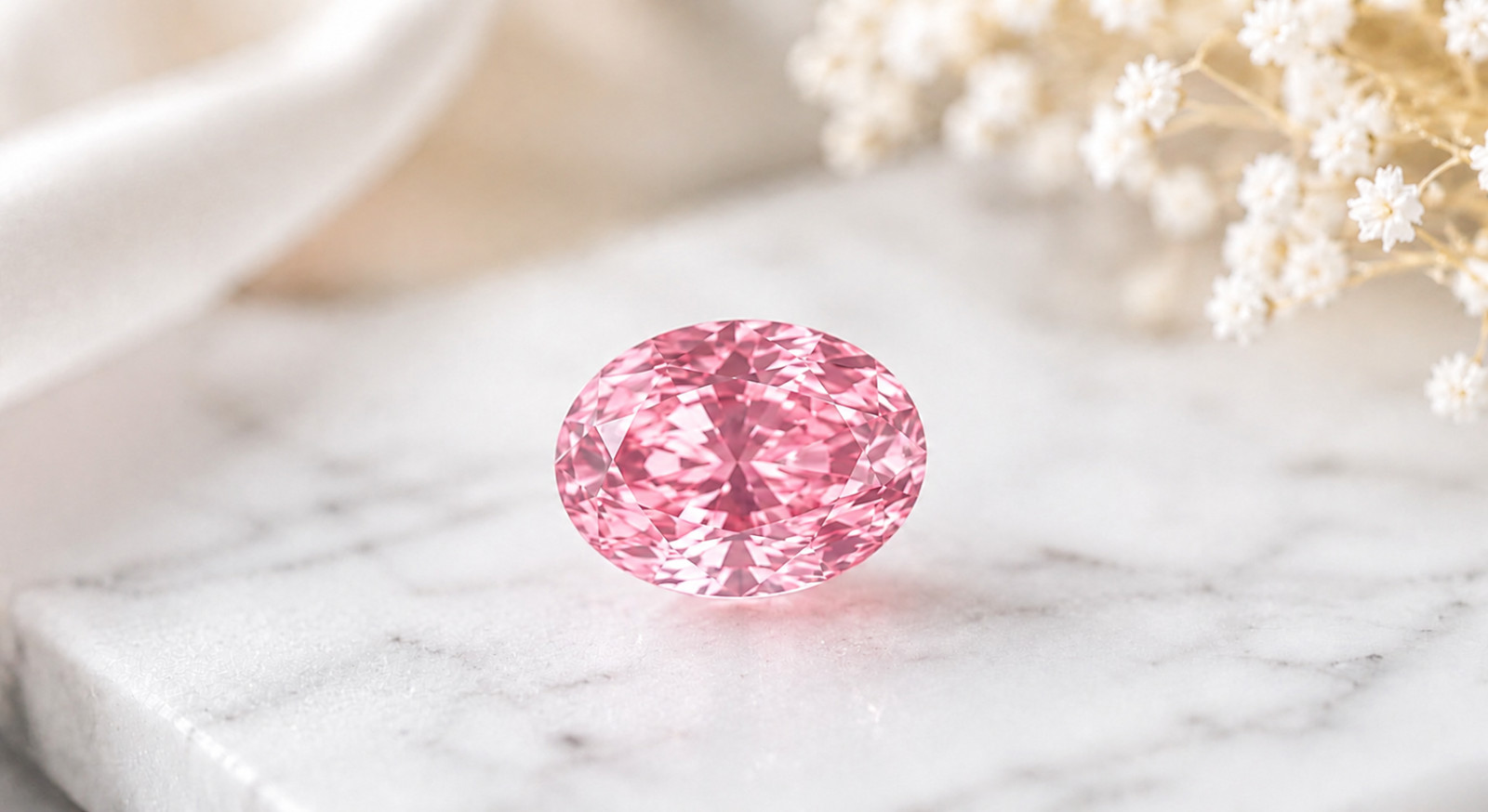 1 Carat Lab Grown Pink Diamond Oval Cut VVS1 D Grade Gemstone Premium 6×8 MM
