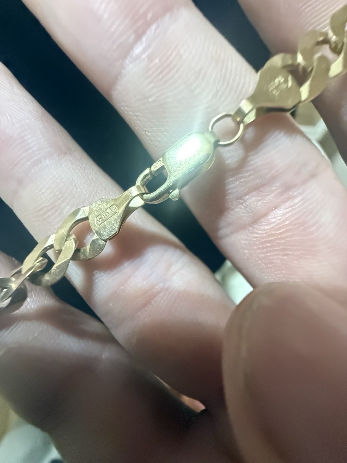 10k Gold Cuban Link Necklace 22.5 Inches