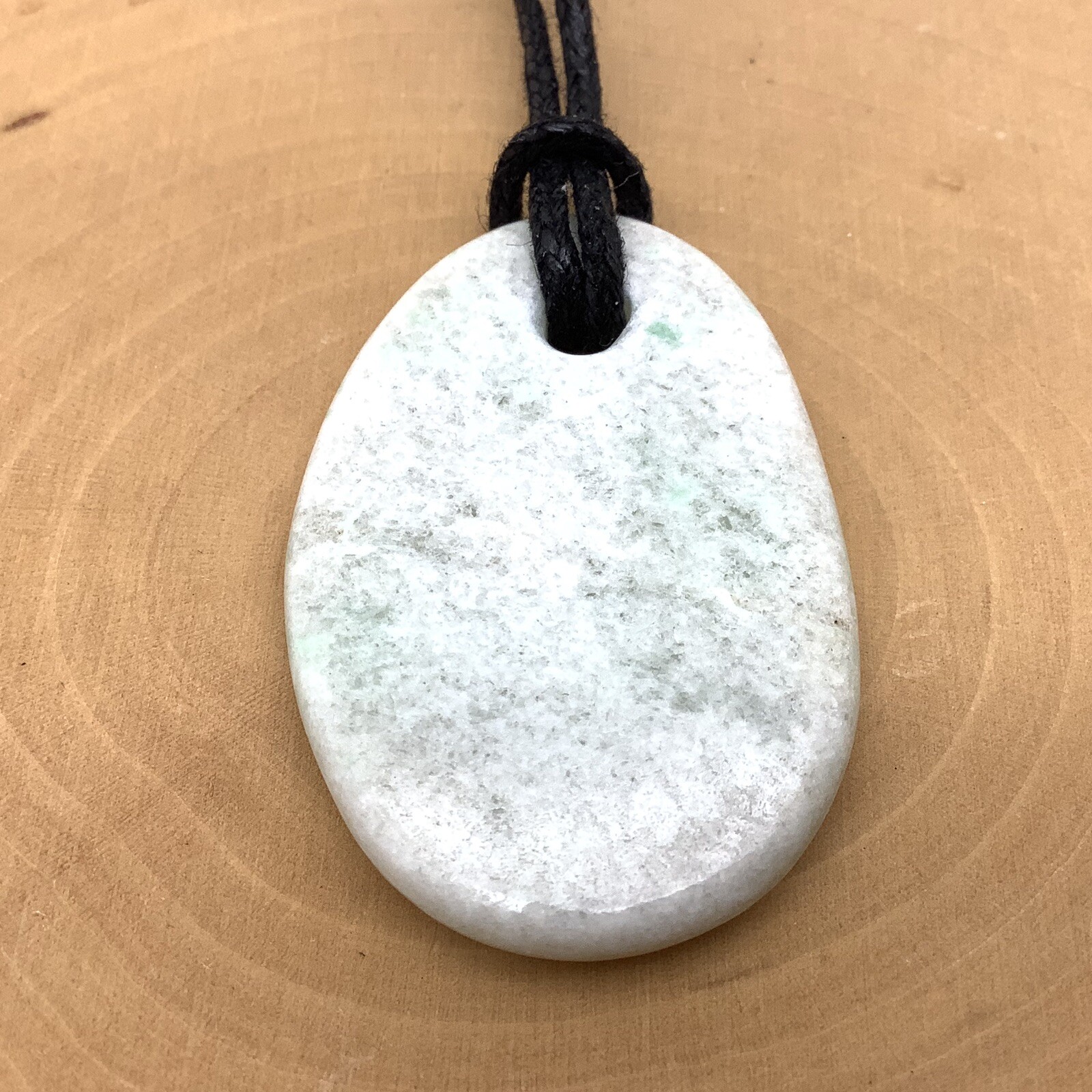 Burma Maw Sit Sit Pendant White Green Albite Jadeite Gem Myanmar #8