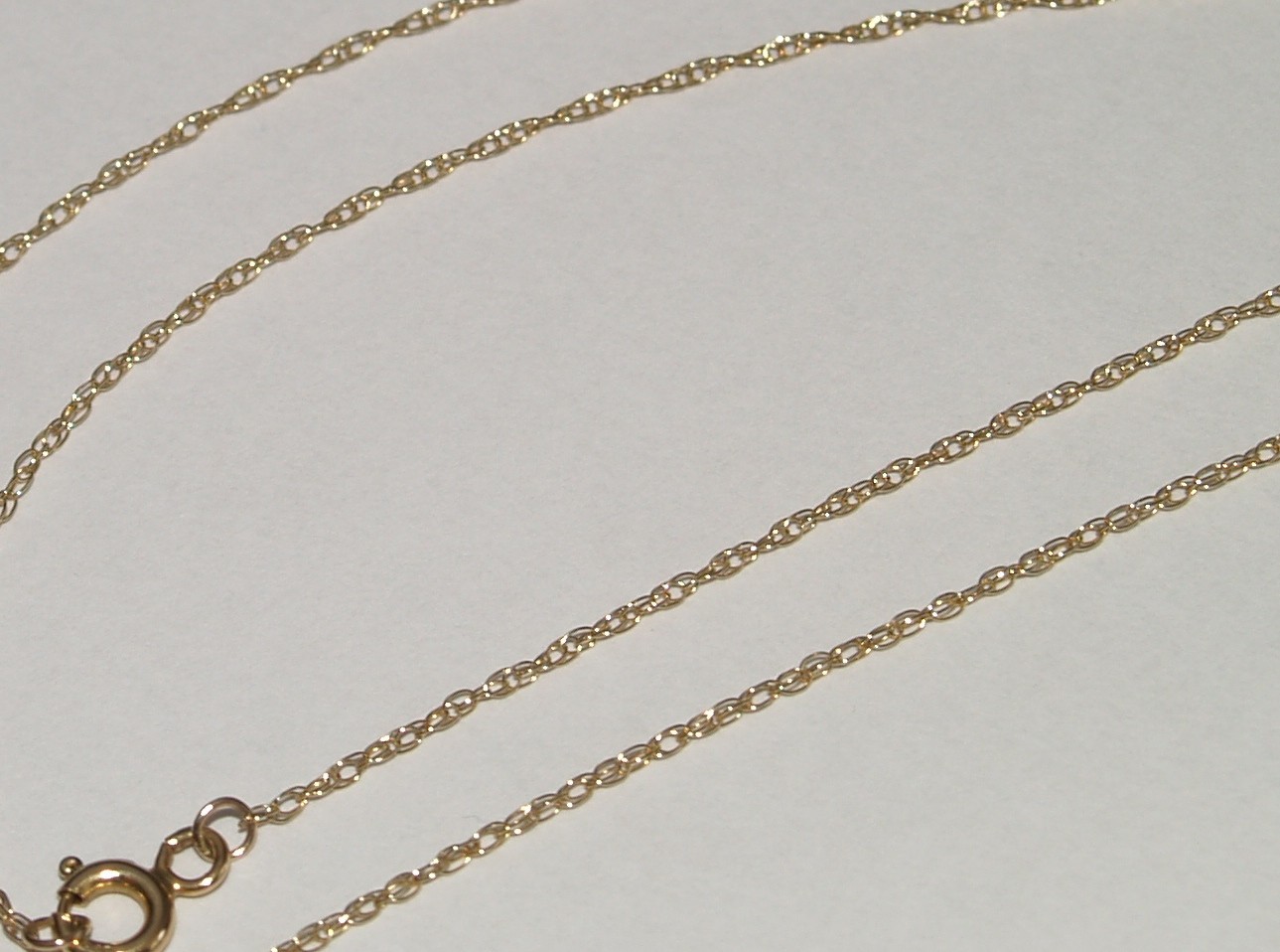 9ct Yellow Gold Chain Necklace 45.5cm
