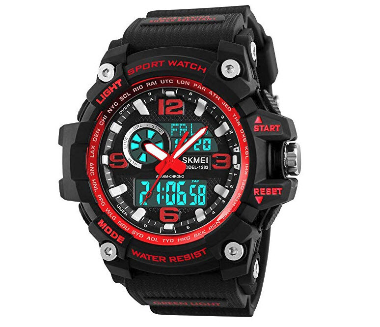 SKMEI Men’s Digital Analog Waterproof Sport Army Military Watch Wristwatch LED