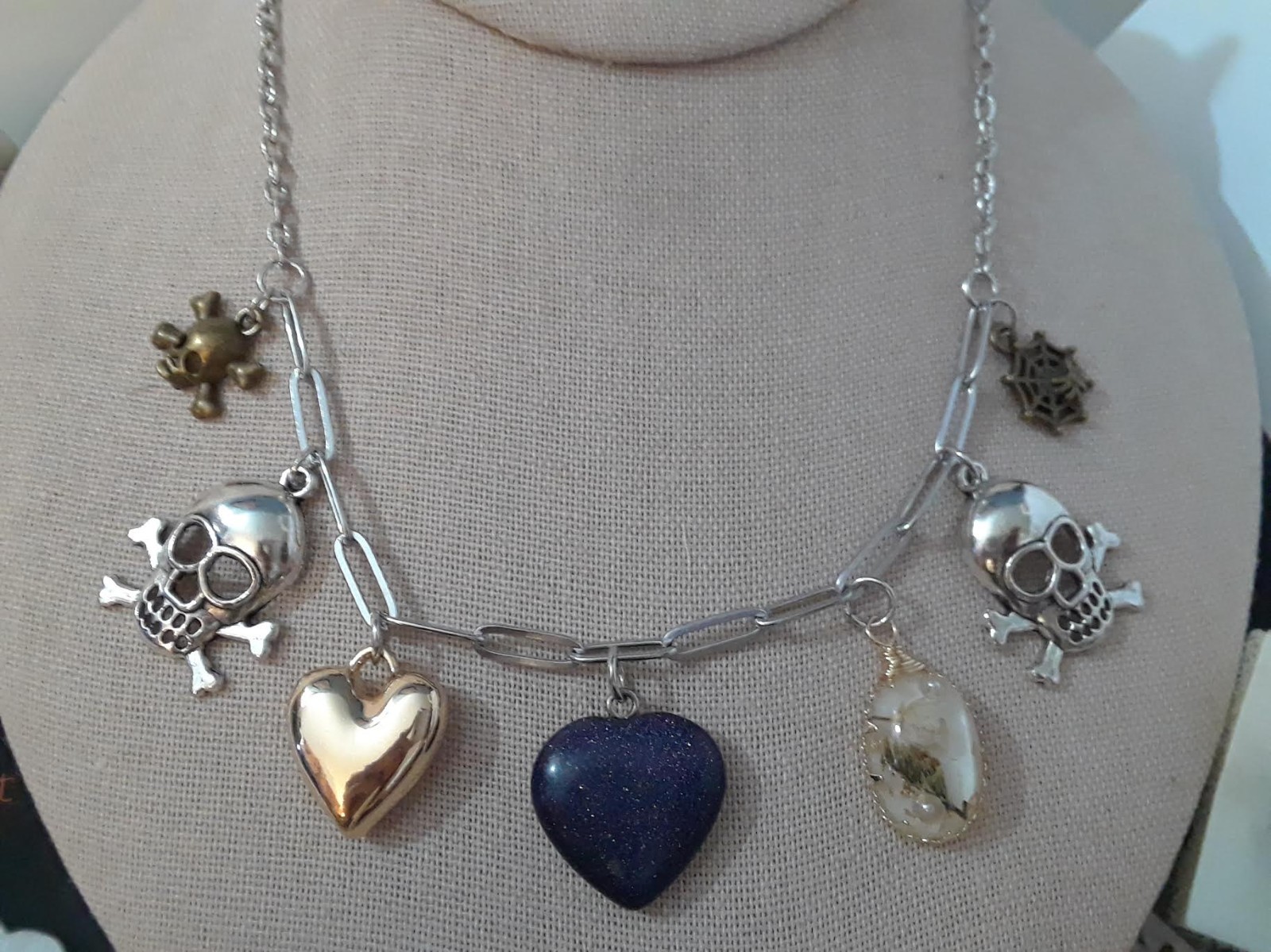 Rockabilly, Punk, Skull, Spooky Cute,Heart, Gothic, Cross, Emo Mixed Jewelry Lot