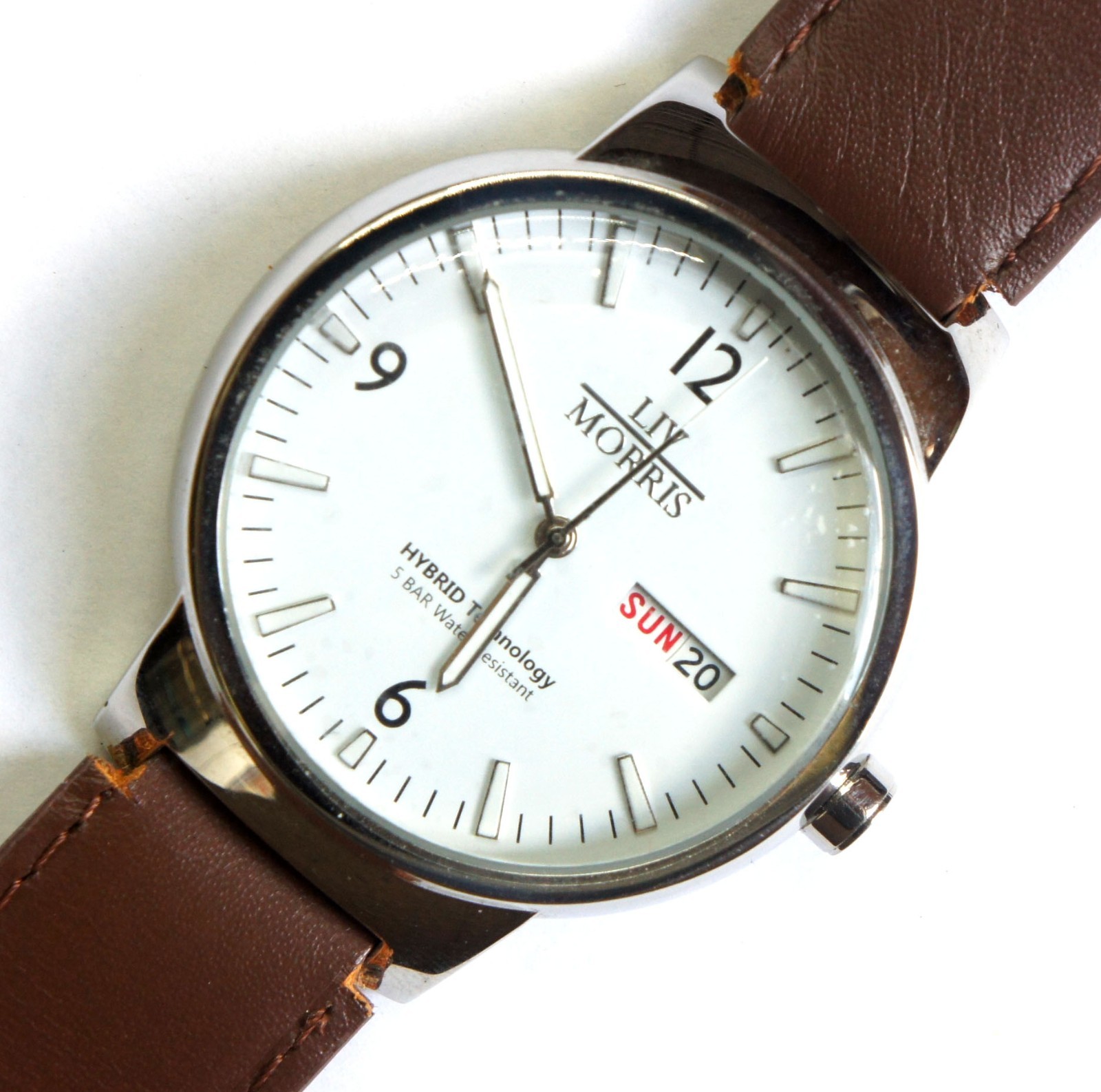 MINT! LIV MORRIS HYBRID TECH Men’s Wrist Watch Japan Autowind Movnt EPSON YT58B