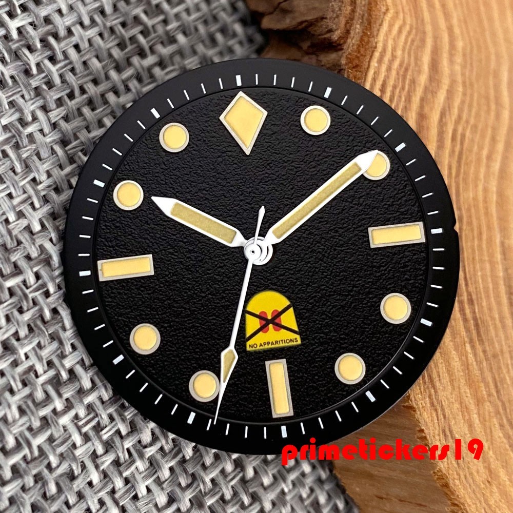 29mm Hallowmas Ghost Watch Dial Luminous Fit NH35 NH36 NH38 Movt Wristwatch Face