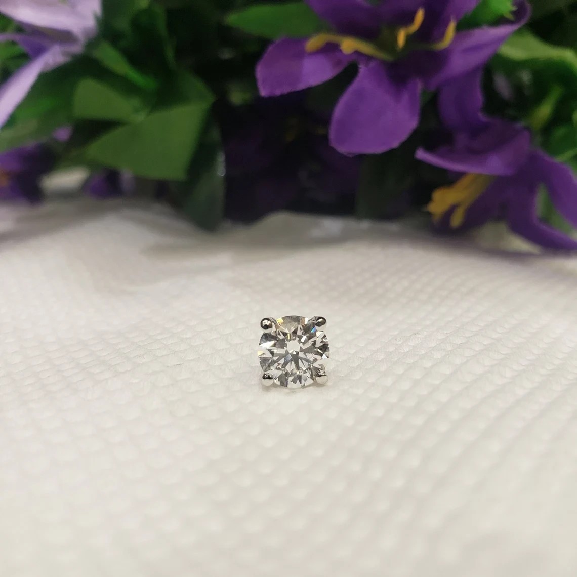 2.00CT Round Lab Grown/CVD Diamond Women’s Wedding Stud Earrings 14k White Gold