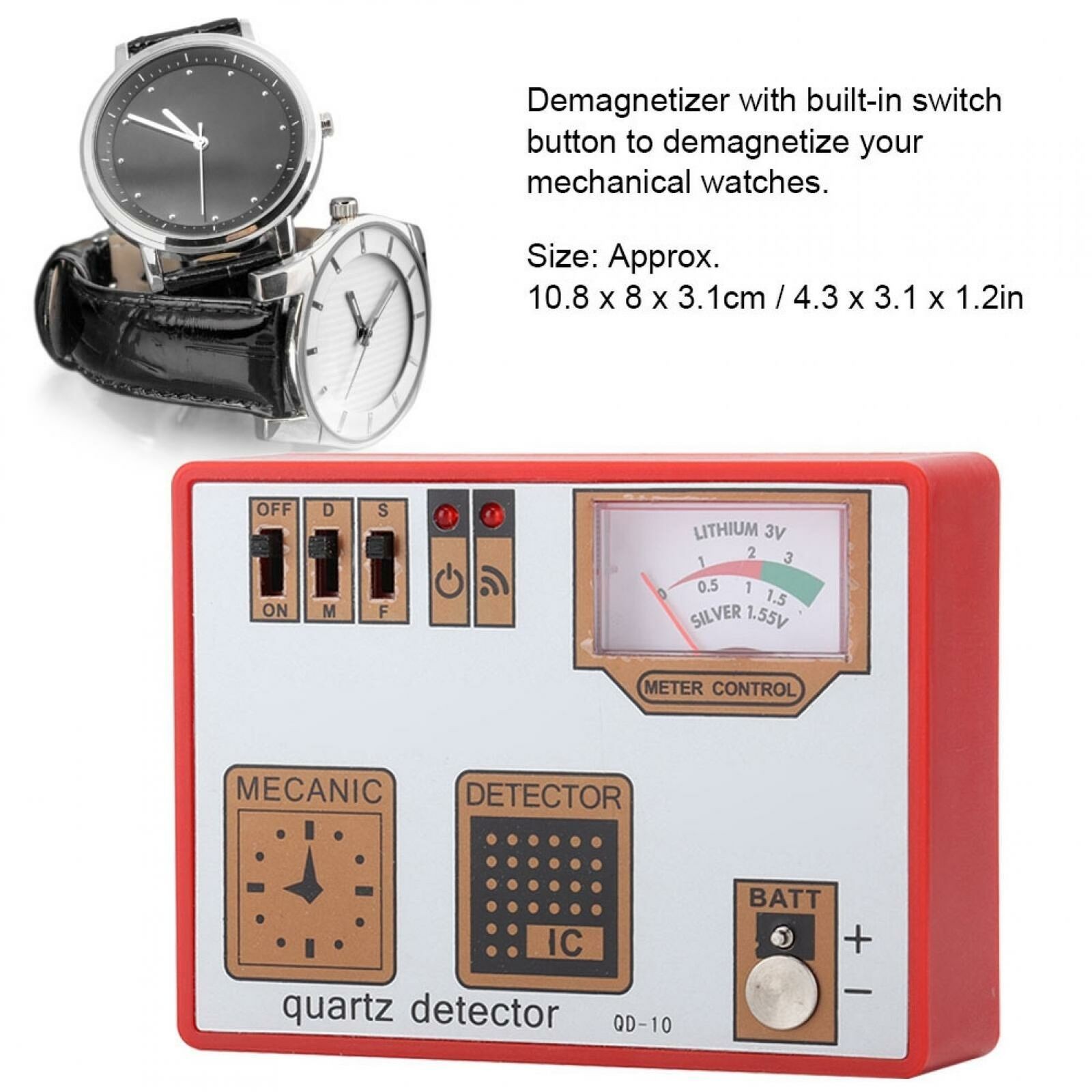 Quartz Mechanical Watch Repair Demagnetizor Watchmaker Tester Battery Detector b