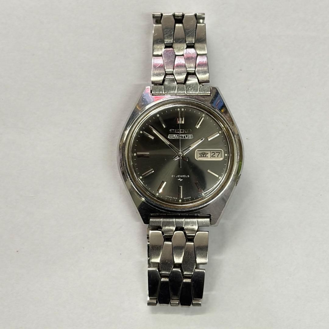 SEIKO 5 ACTUS Automatic Watch 21 Jewel Snow Black