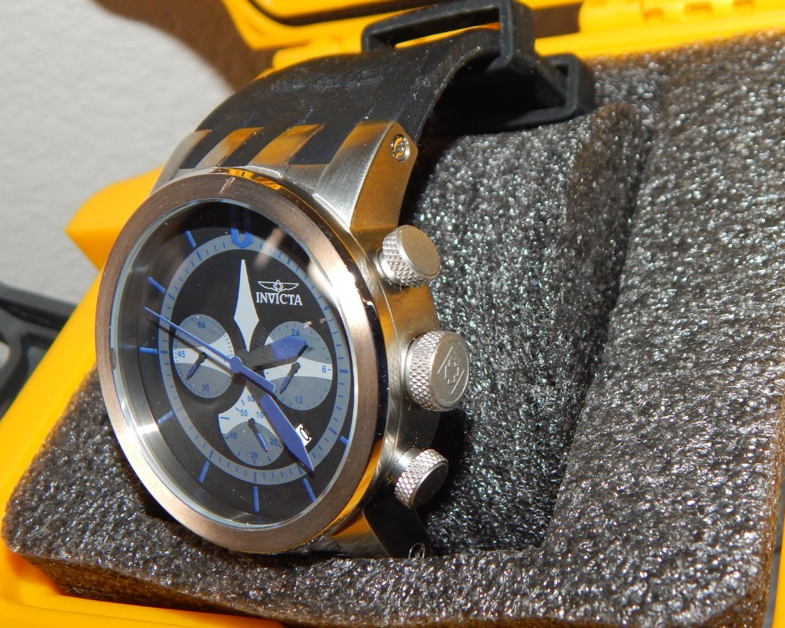 INVICTA DNA Men Chronograph Stainless Silicone 46mm Watch 100m 25057 with Case
