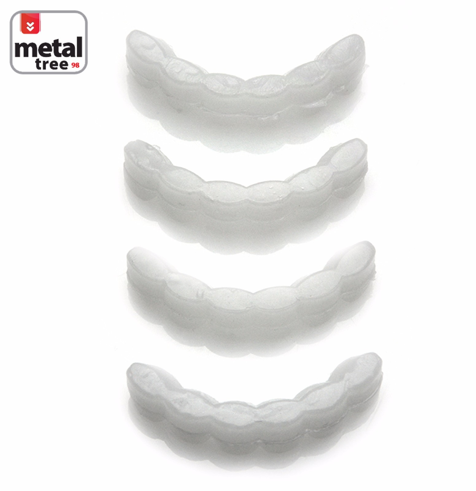 Men’s Hip Hop Molding Wax Fitting Silicone Fixing Bar for Top Teeth Grillz 4Pcs