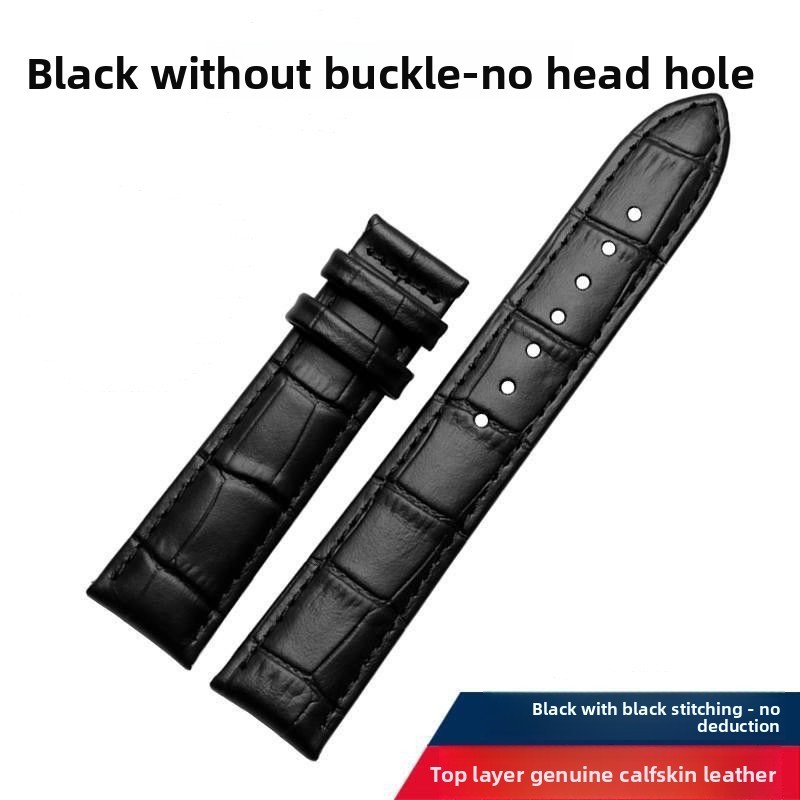 Quality Double Sided Genuine Leather Watch Strap Band 12mm-24mm Without Buckle