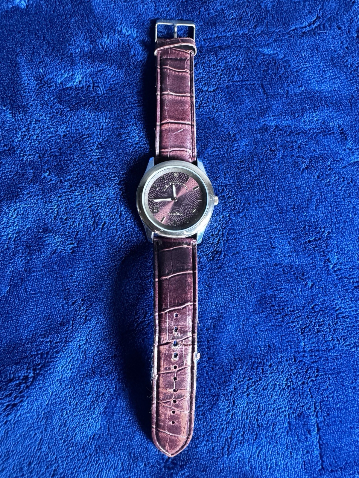 US Polo Assn Men’s Watch Brown Leather Band New Battery