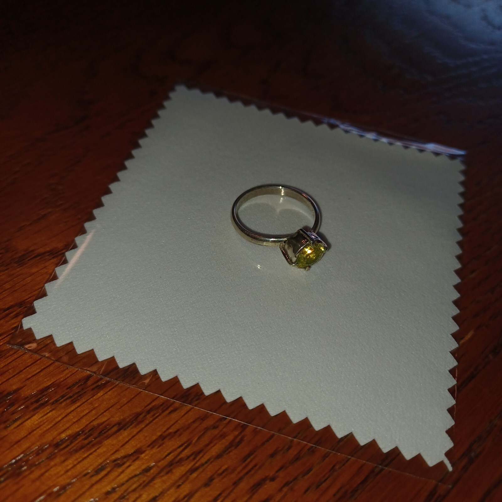 HillaboldJewelry Hand Crafted YAG Yttrium Aluminum Ring Sterling Silver Size6.75