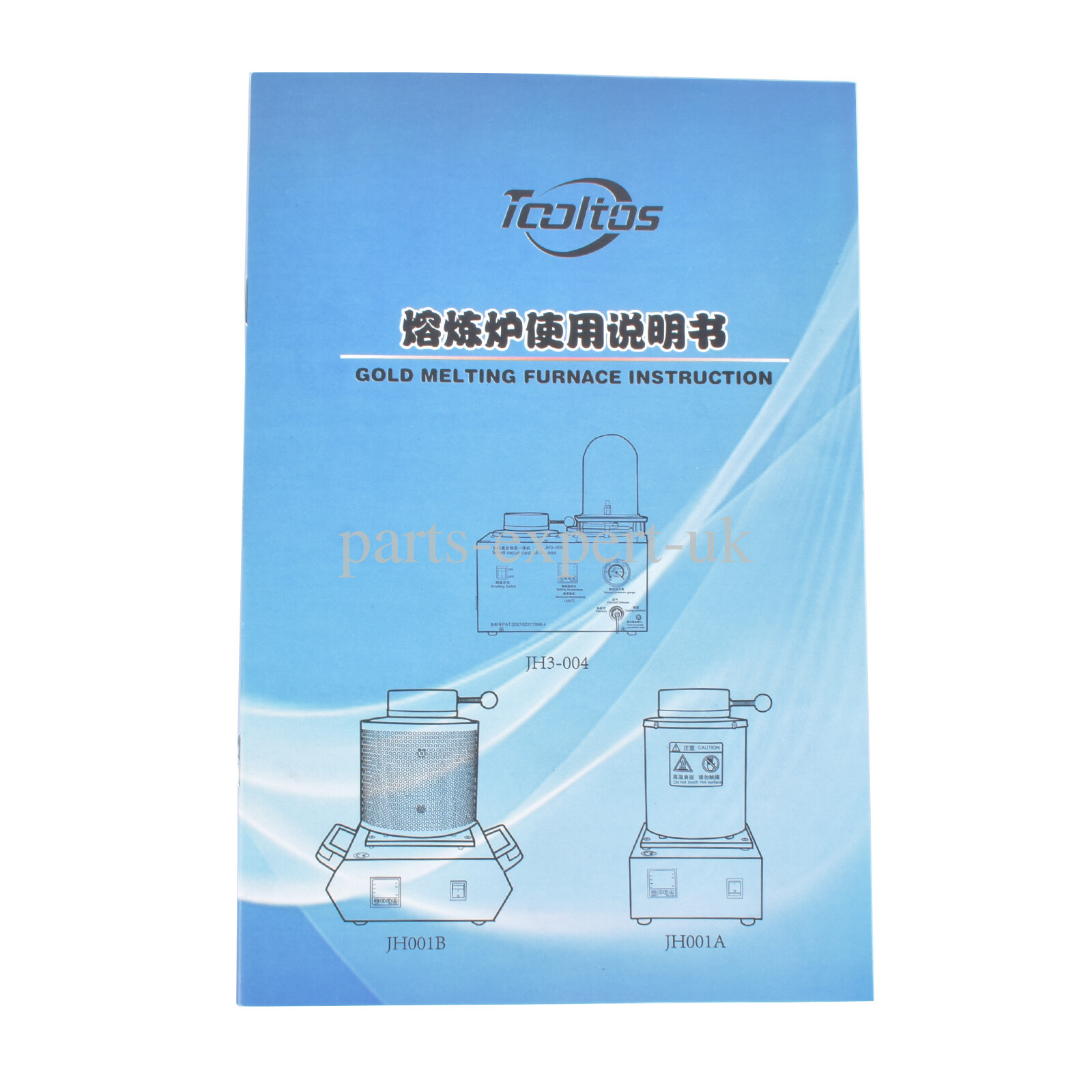 Electric Gold Melting Furnace with Graphite Crucible & Ingot Mold 1150°C/2102°F