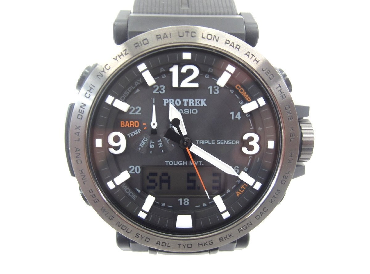 Casio PRO TREK 6611Y Watch Timepiece Outdoor Wristwatch Authentic Timepiece
