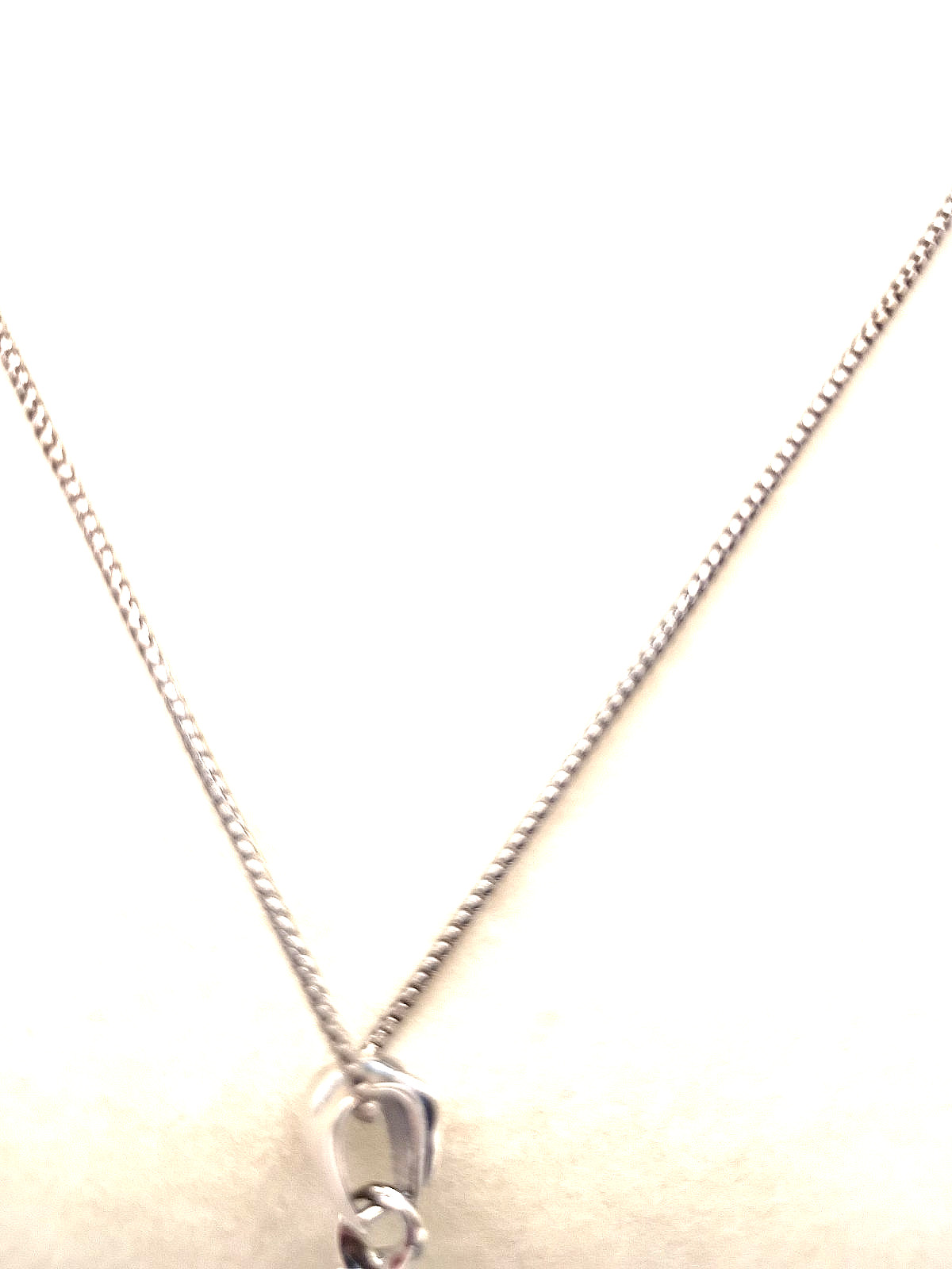 “NEW” PZ Israel Beautiful Sterling Silver Floral /Pearl Italy Necklace # 168