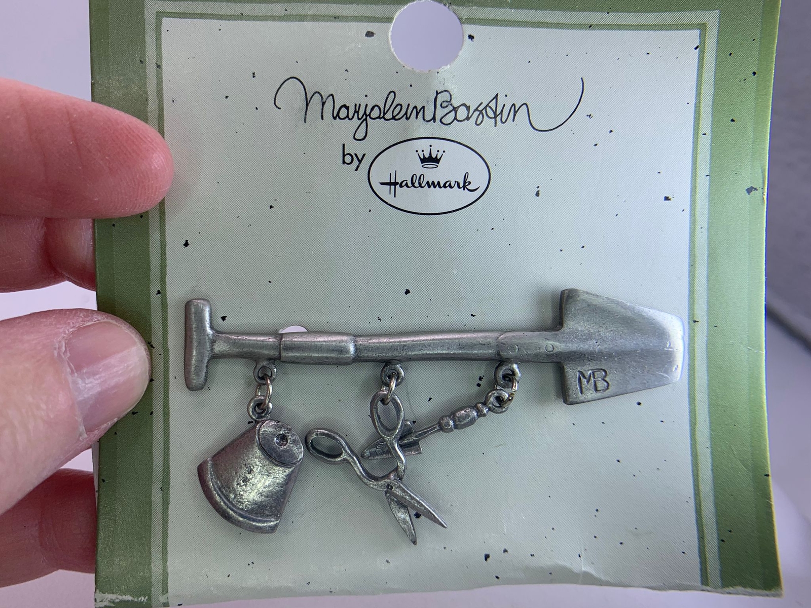 Gardening Tools MARJOLEIN BASTIN The Netherlands Vintage Silver Brooch V-9842*