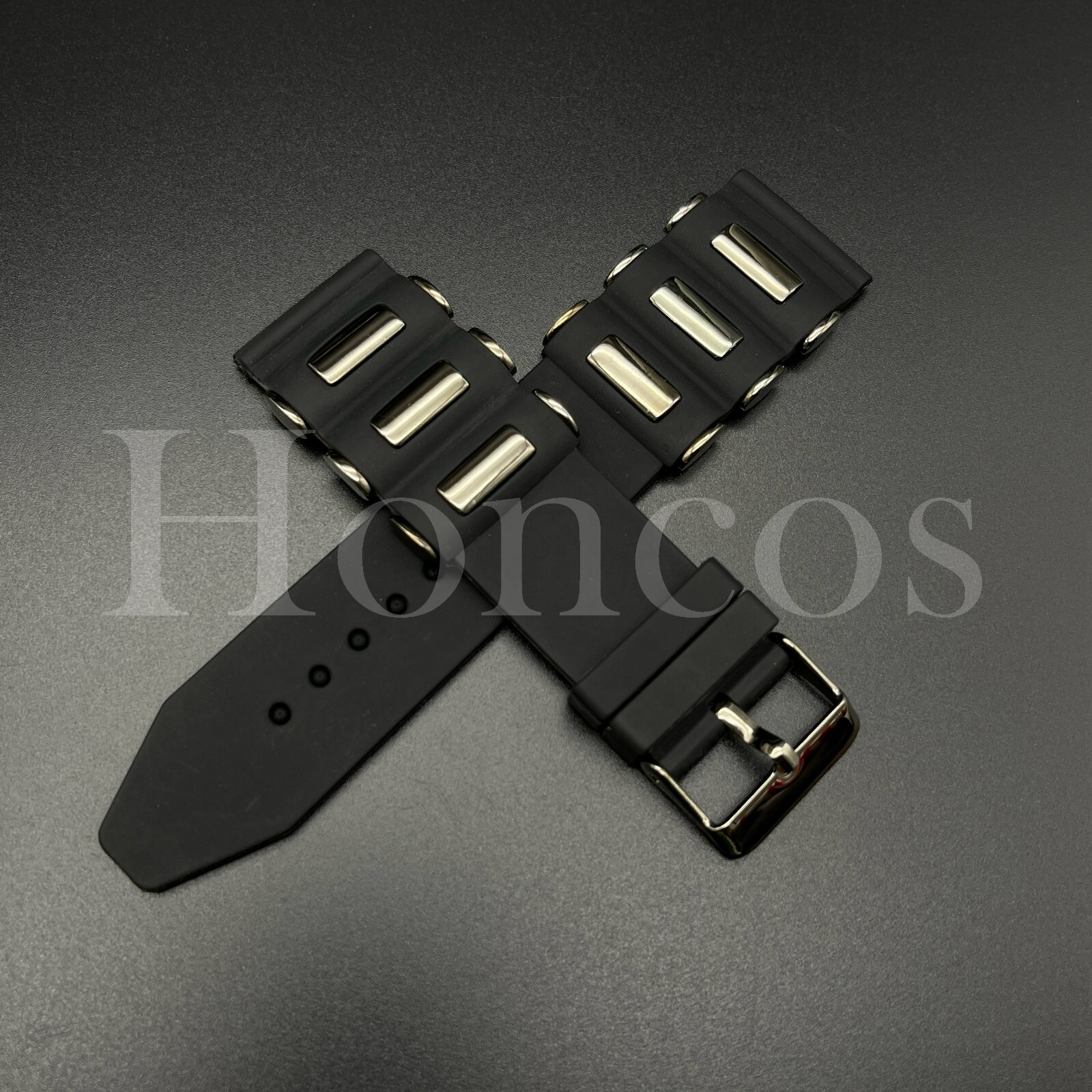 24MM RUBBER BAND STRAP FITS FOR INVICTA 1435 1436 1545 1798 1932 6611 SEA SPIDER