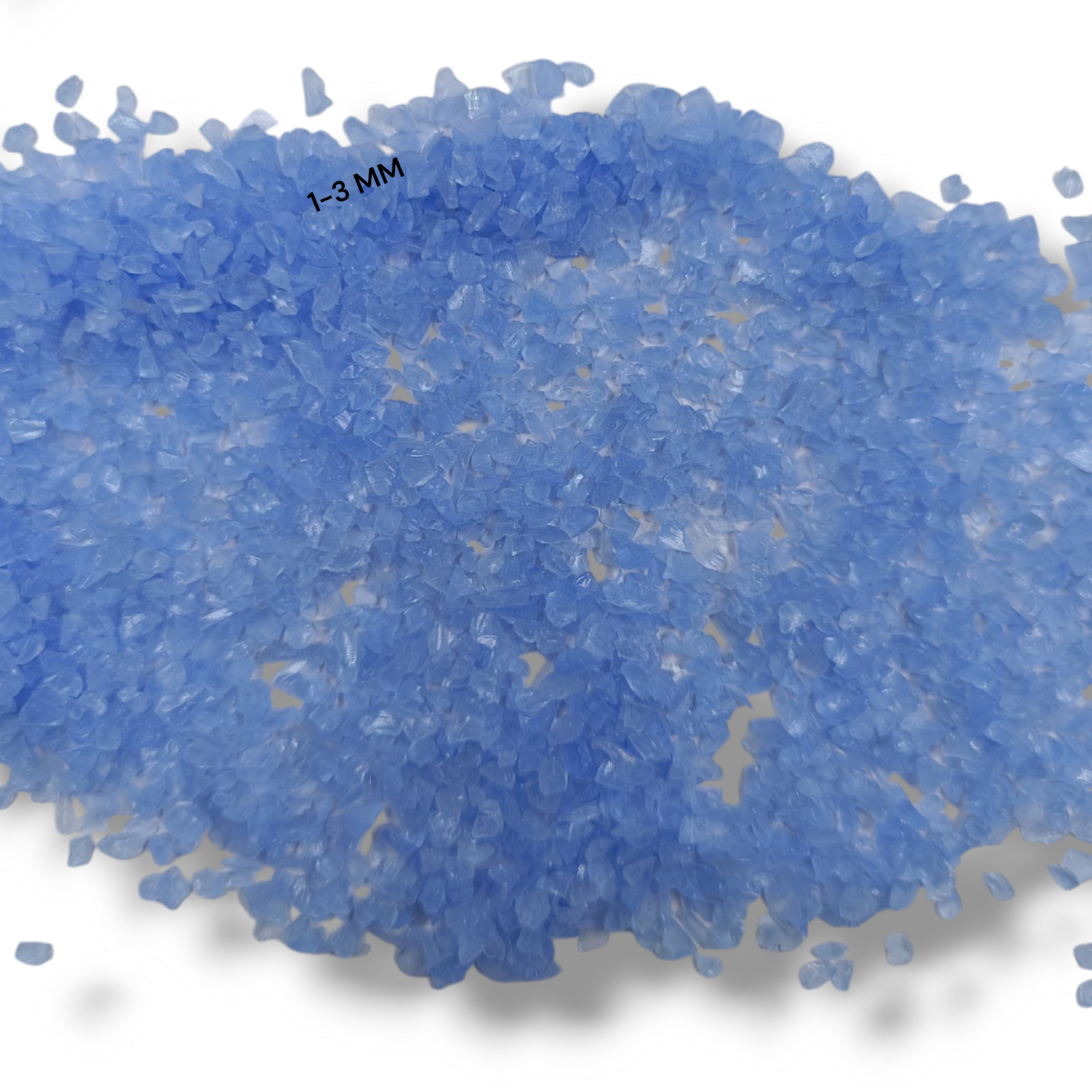 Crushed Opaque Blue Hydro Quartz Crushed Gemstone Coarse All Size For Inlays
