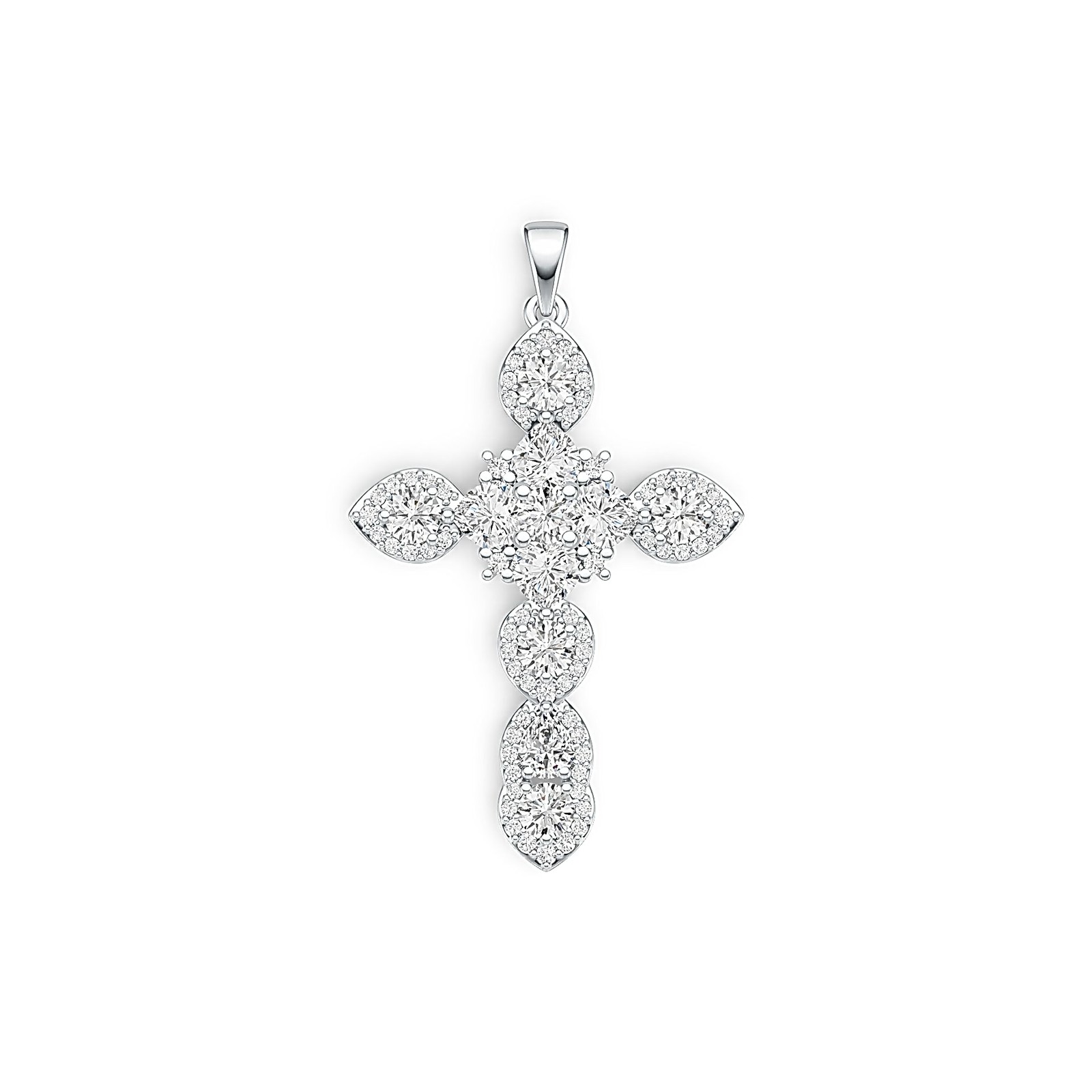 Sterling Silver Semi Mount Pendant Setting Heart HT 5X5mm PE 5X4mm RD 4X4mm