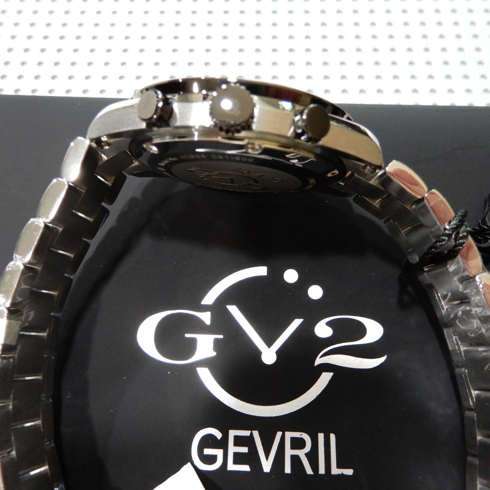 New In Box! WILL NOT LAST! GV2 Men’s FRECCIA CHRONOGRAPH-Swiss Quartz-Black Dial