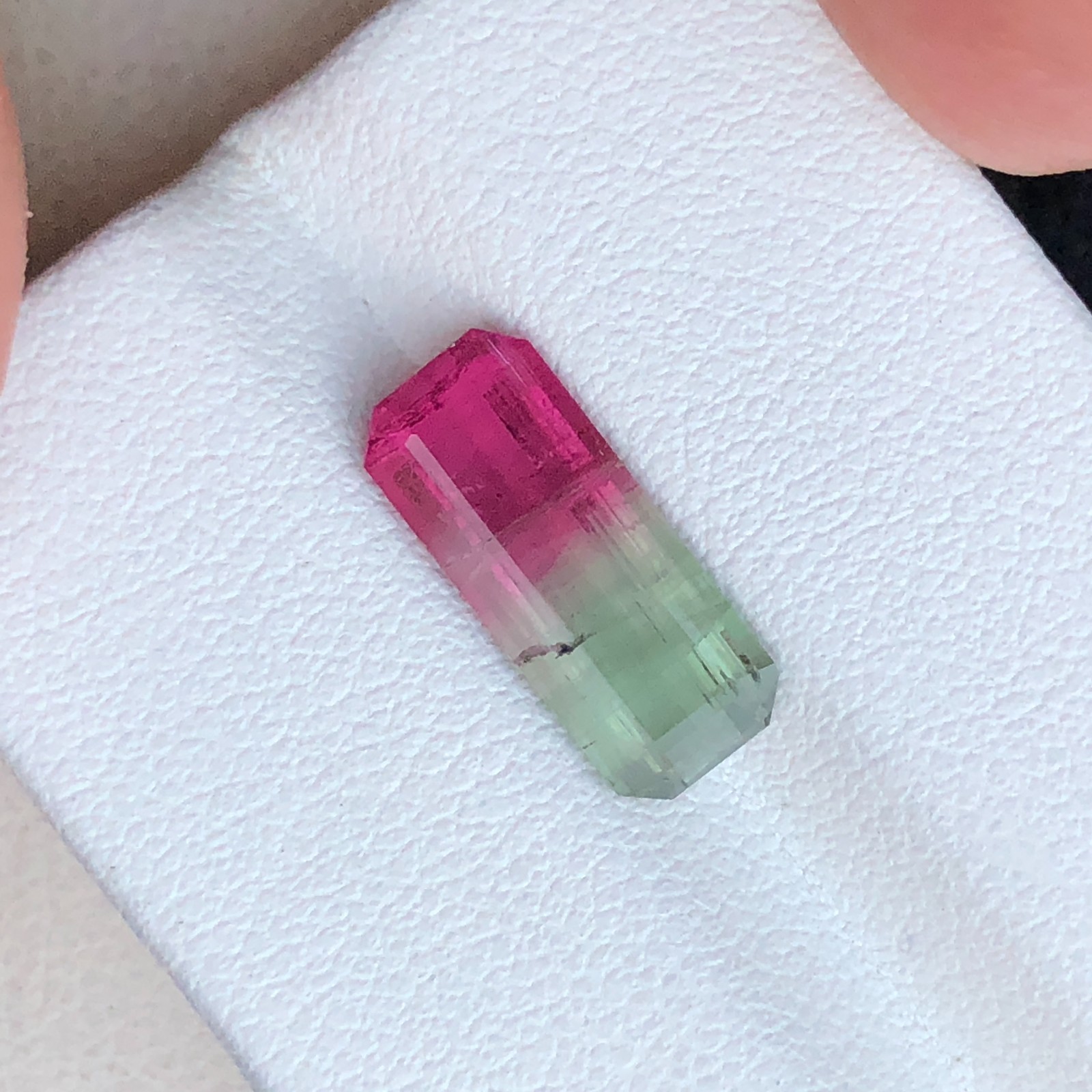 2.80 Ct Natural Bi-color watermelon Tourmaline loose Gemstone From Afghanistan