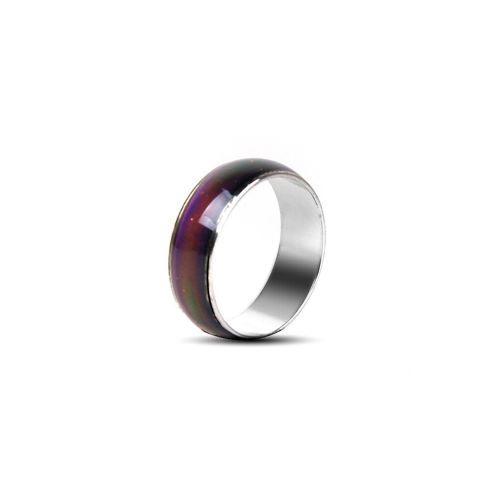 Stainless Steel Temperature Changing Color Mood Rings Emotion Ring Mood Band USA