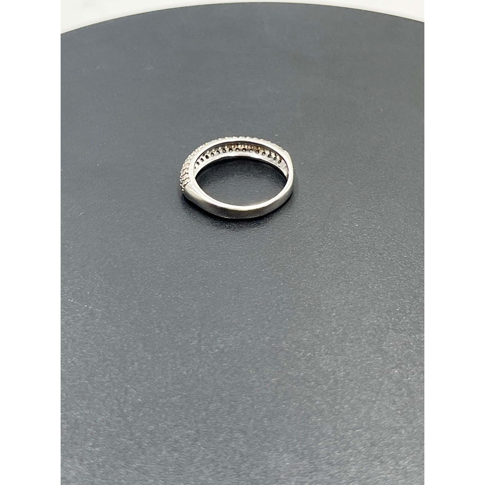 FZN Fuzion Creations Vintage Designer Cubic Zirconia Sterling Silver Ring sz 6.5