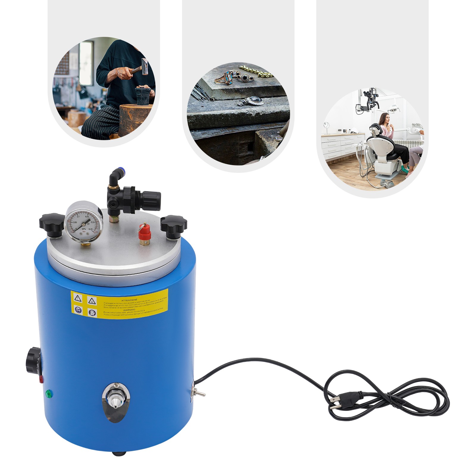 Round Wax Injector Wax Molding Melting Furnace Wax Casting Machine Jewelry Tool