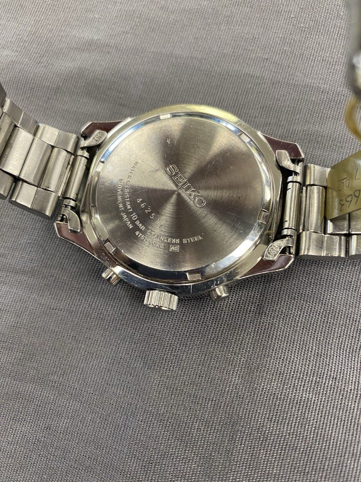 Seiko SND495P1 7T92-0AA0 Chronograph 100M Black Dial Quartz Men’s Watch Works