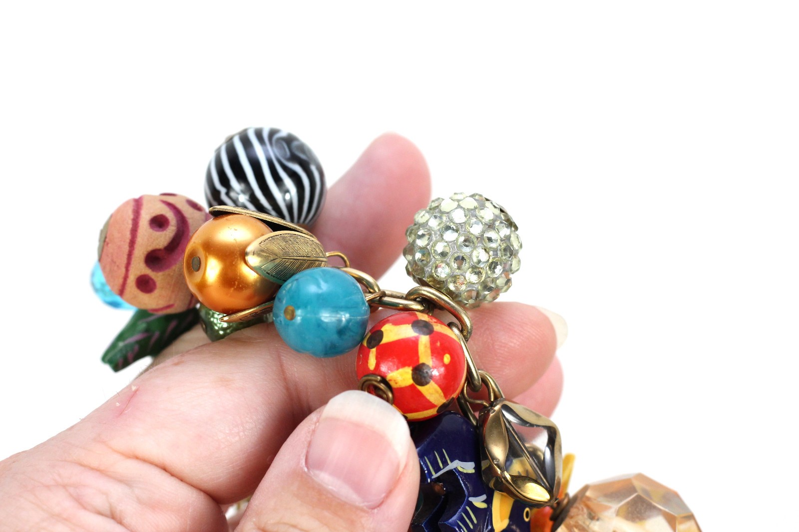 Lenora Dame Chunky Colorful Charm Animal Eclectic Statement Necklace
