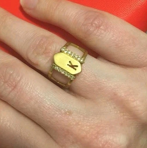 KEEP Collective GOLD RING Size M/L 7-9 Adjustable Charm Key Keeper NEW