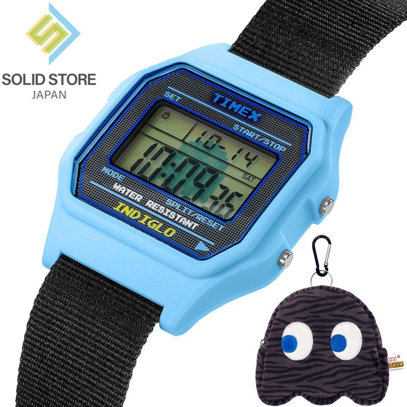 TIMEX x PAC-MAN Collaboration Classic Digital TW2V94100 Watch 34mm NICI Pouch