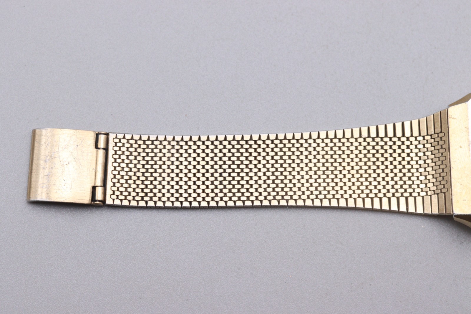 [Exc+5] Vintage Seiko Session 5E31-5A60 Gold Square Tank Mens Qz Watch JAPAN