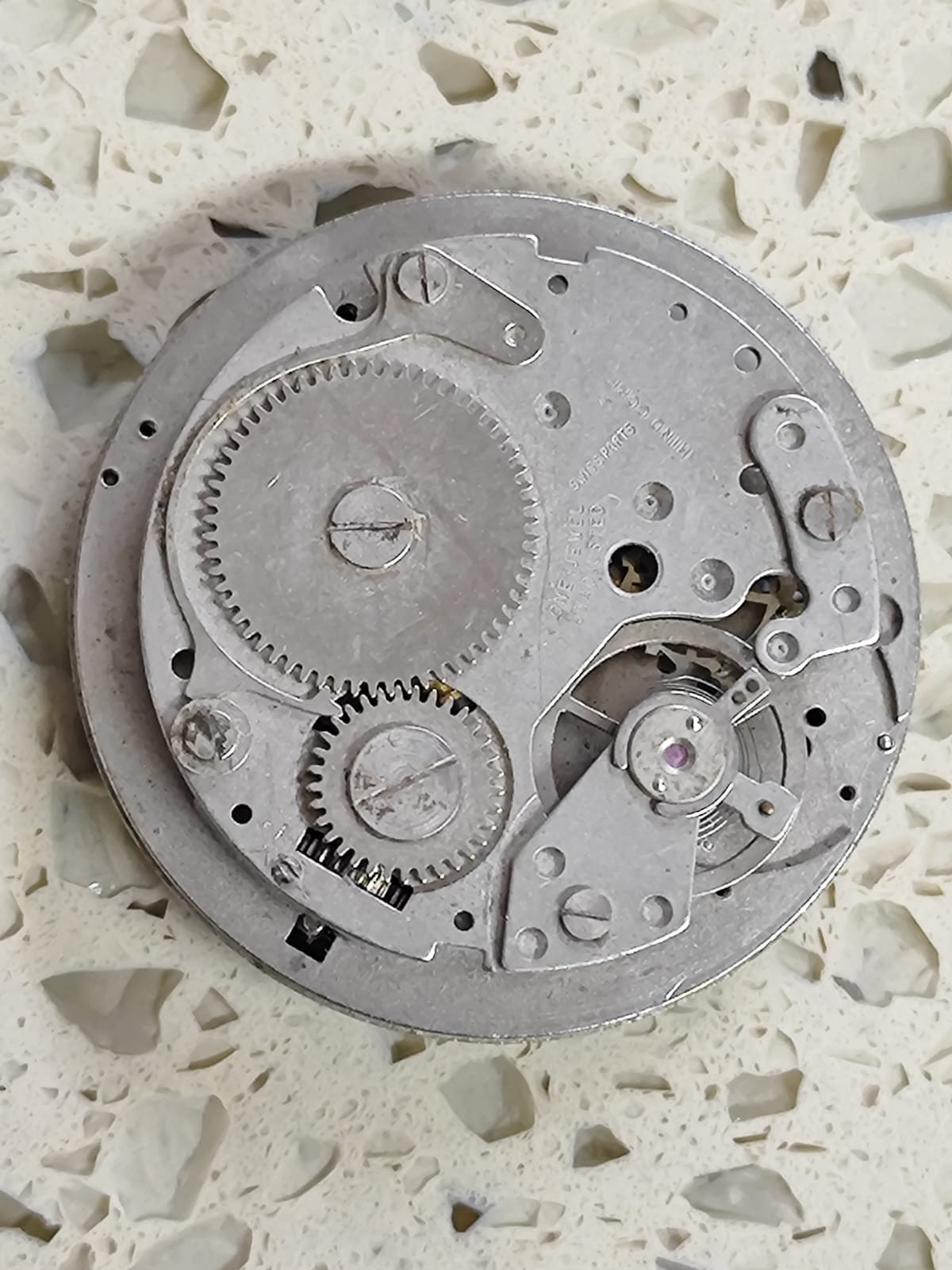 BF 866 Movement with Dial Not work balance Good Used for parts Vintage