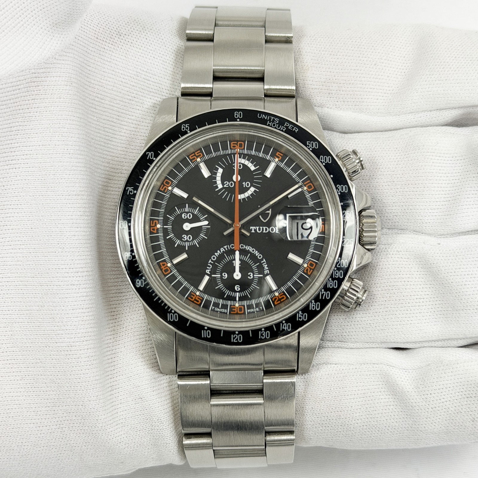 Tudor Big Block Monte Carlo 9420/0 40MM Black Dial Stainless Steel
