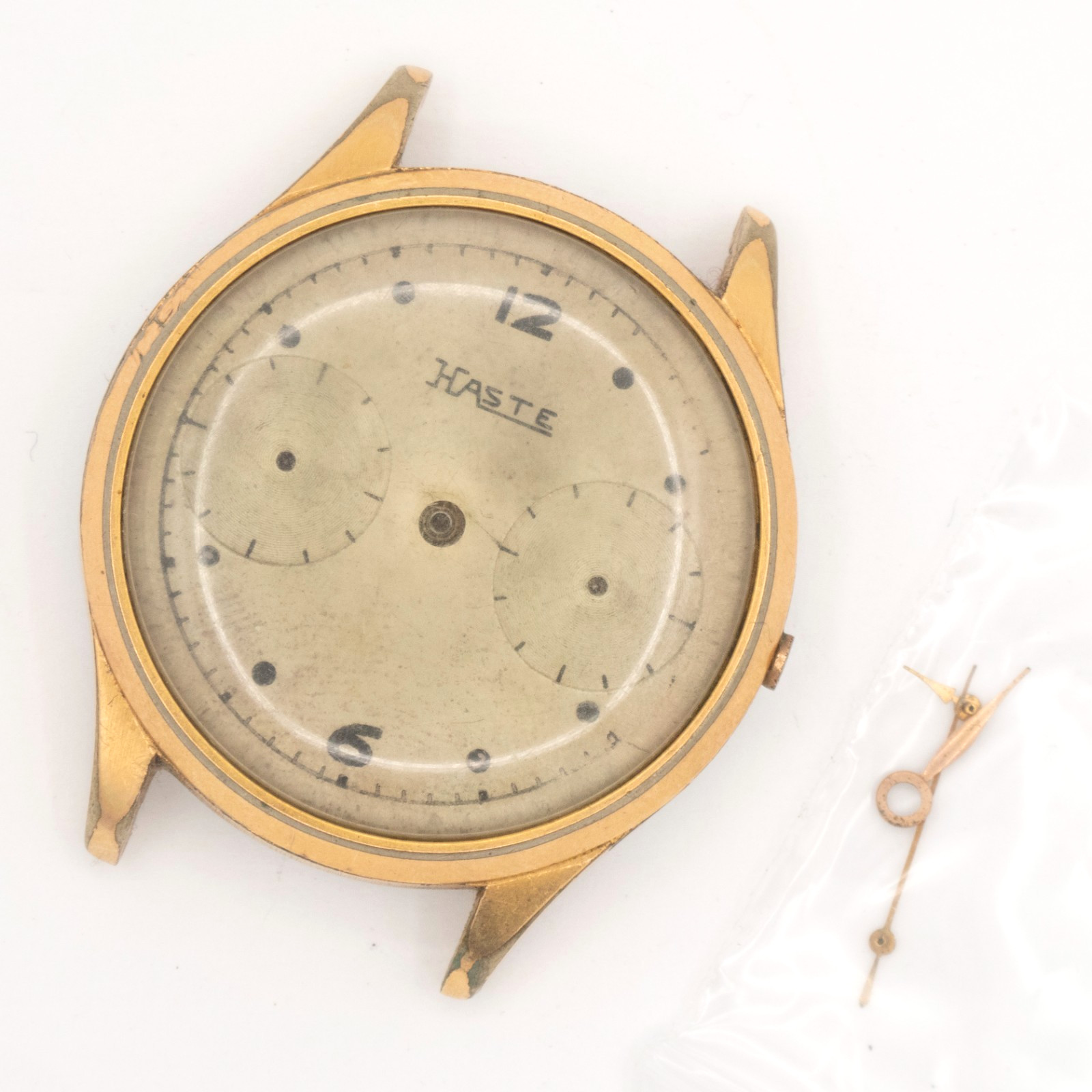 Partial Vintage Haste / Berna / Valjoux Caliber 22 Chronograph Wristwatch, Parts