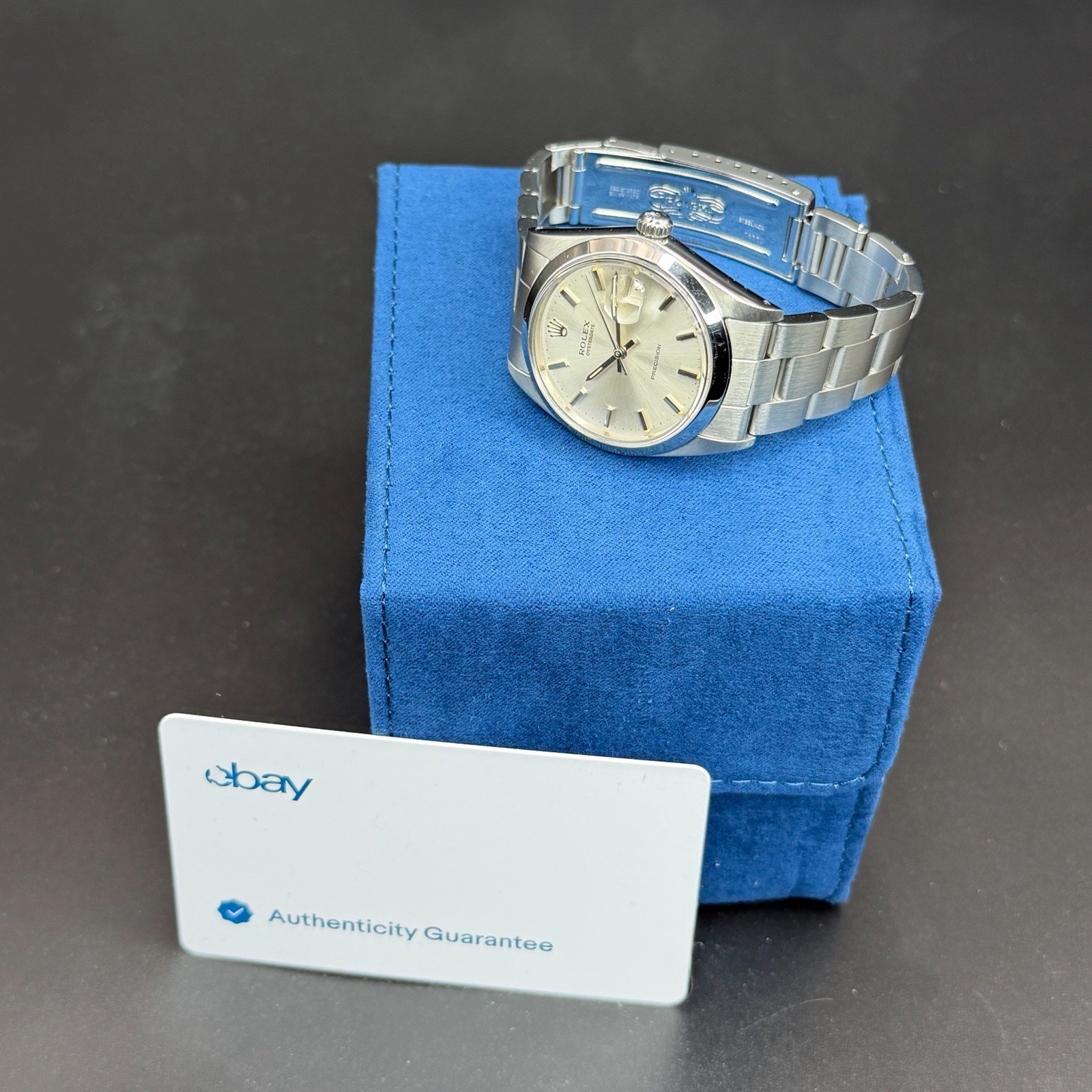 Rolex Oysterdate Precision 6694 Manual Wind Silver Dial 1971 eBay Authenticated
