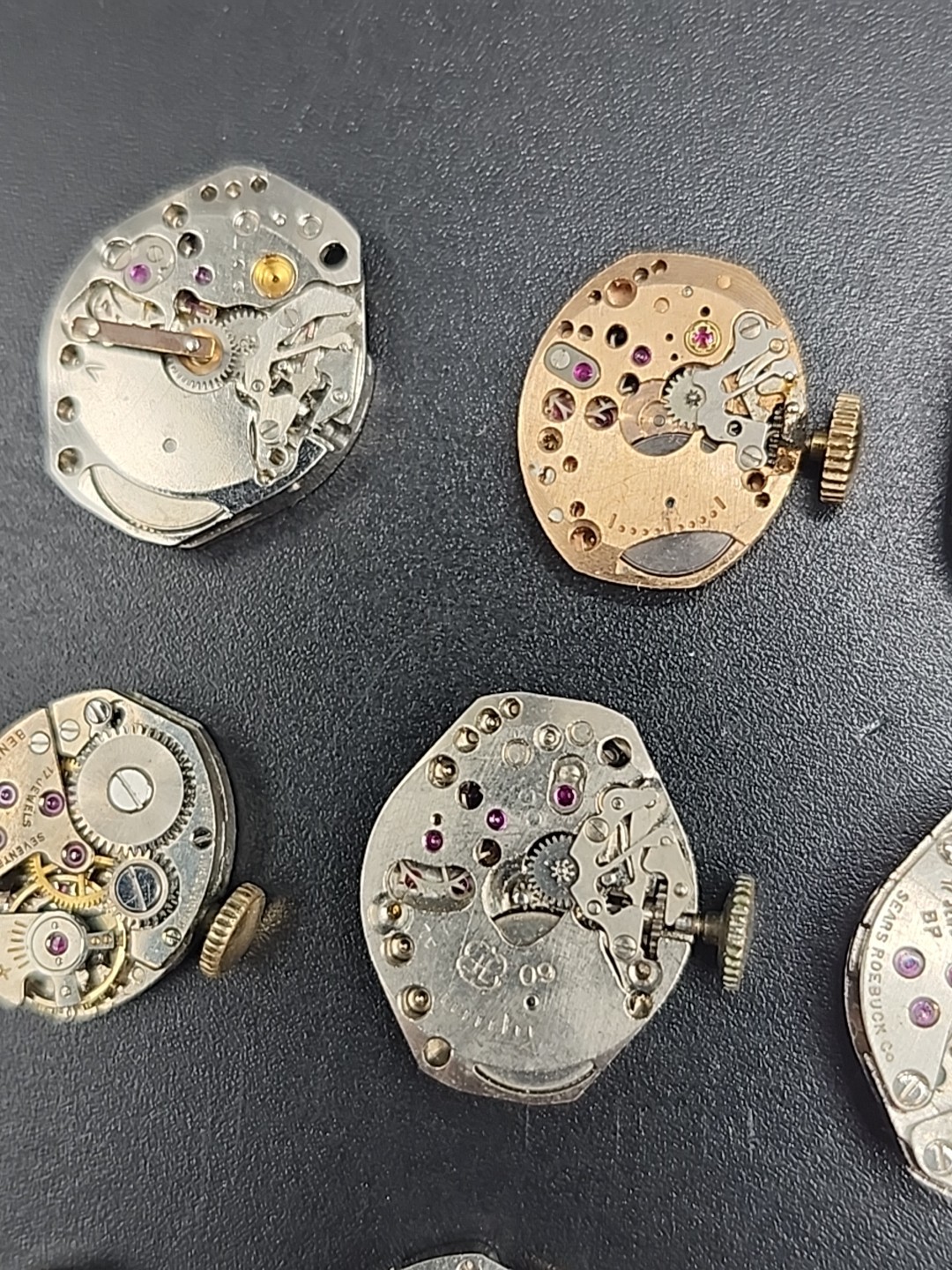 (38) Watch Movement Parts Womens Watches Used Unkown Used Silver Gold Tone