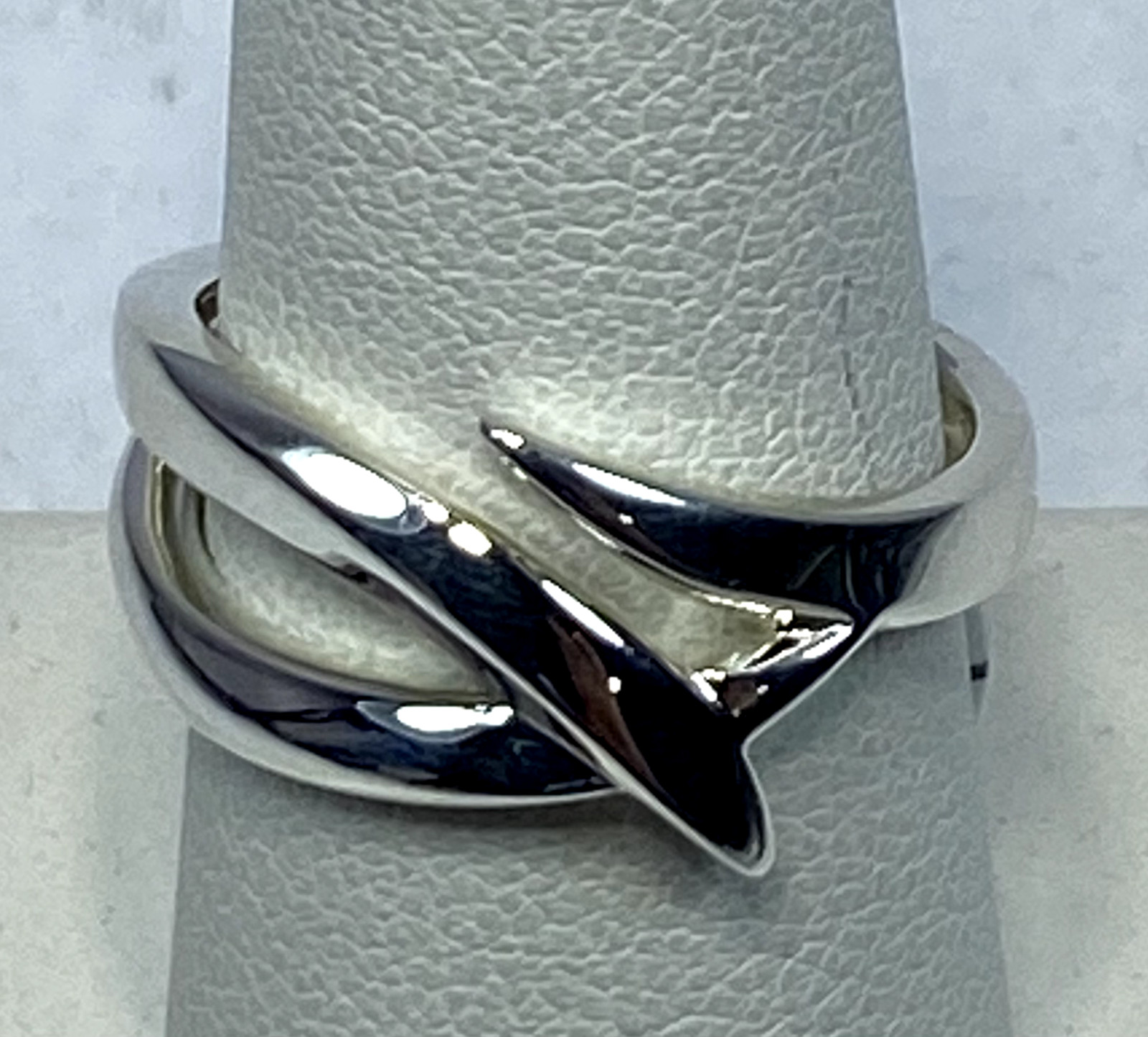 Kit Heath Twine Thorn Crossover Ring Sterling Silver Size 8 NWT