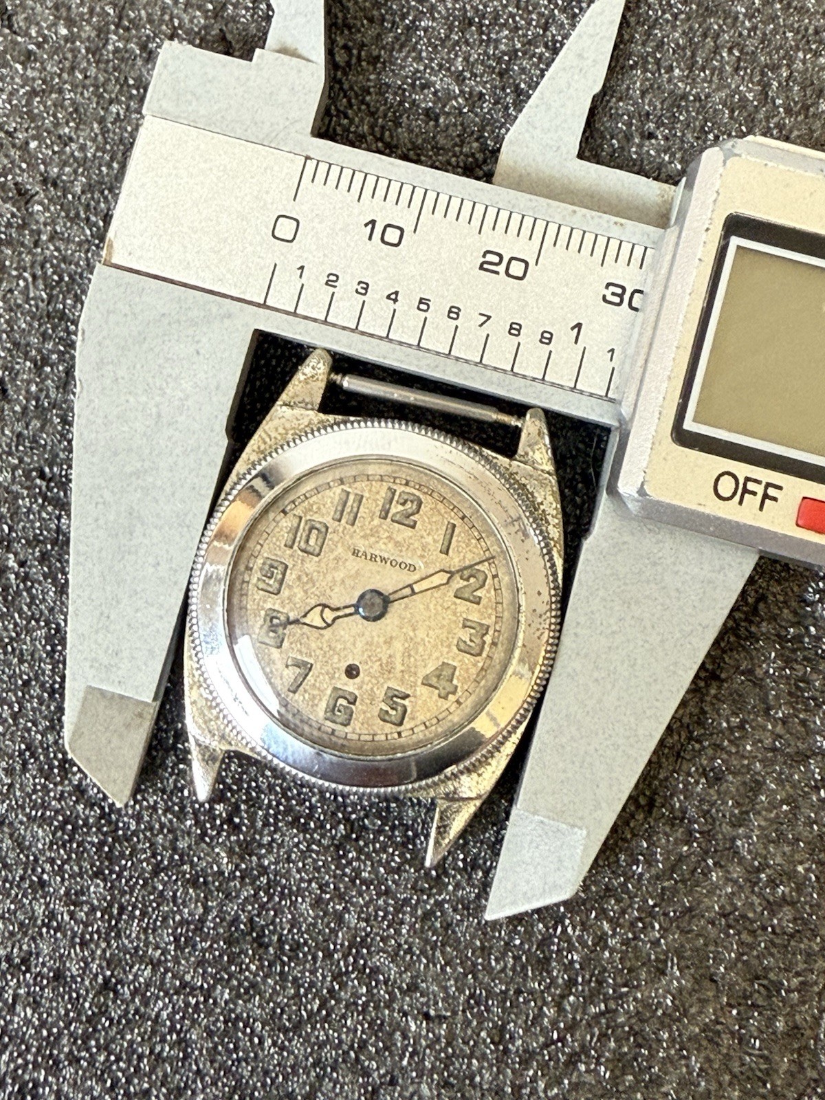 Rare Vintage 1920s Harwood Bumper Automatic 15J 30mm Watch Estate Sale Runs