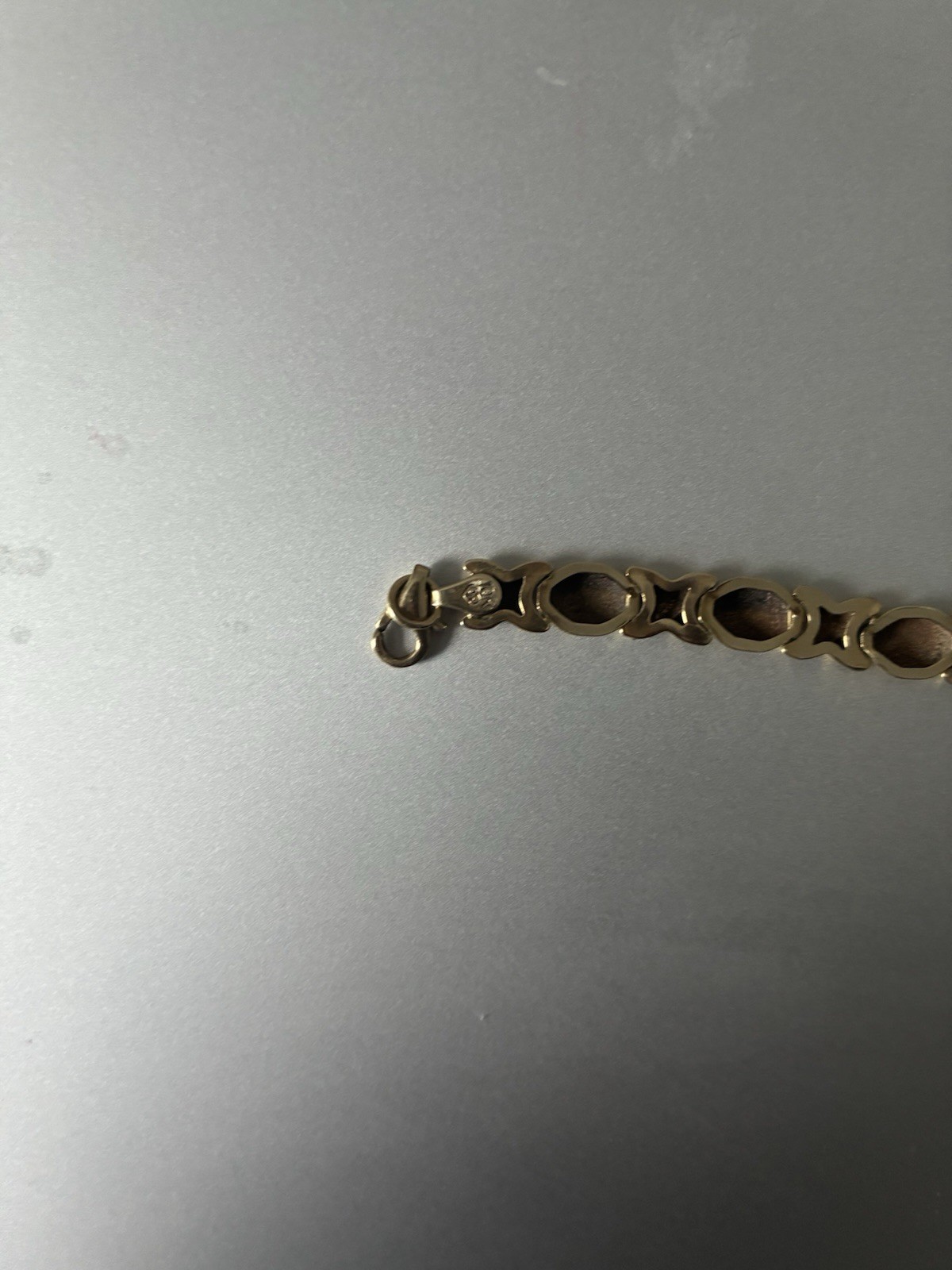 10k Gold Xoxo Vintage Bracelet 7 Inches