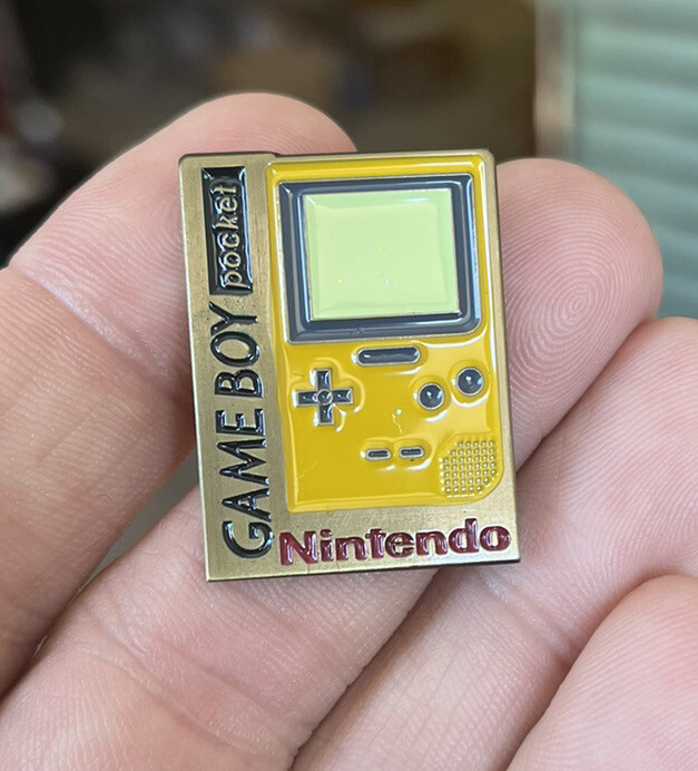 Nintendo Game Boy Pocket Enamel Pin Retro 90s Video Game GBP Gameboy hat lapel