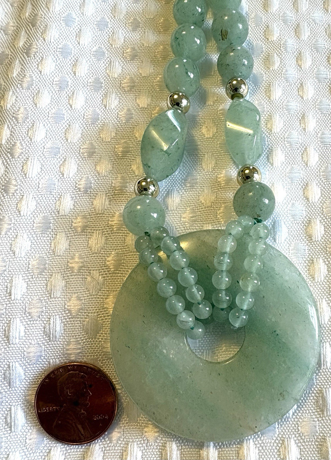 5pc LOT~ASIAN inspired JADE, Gemstone,etc~ Pendant NECKLACES & 1 BRACELET